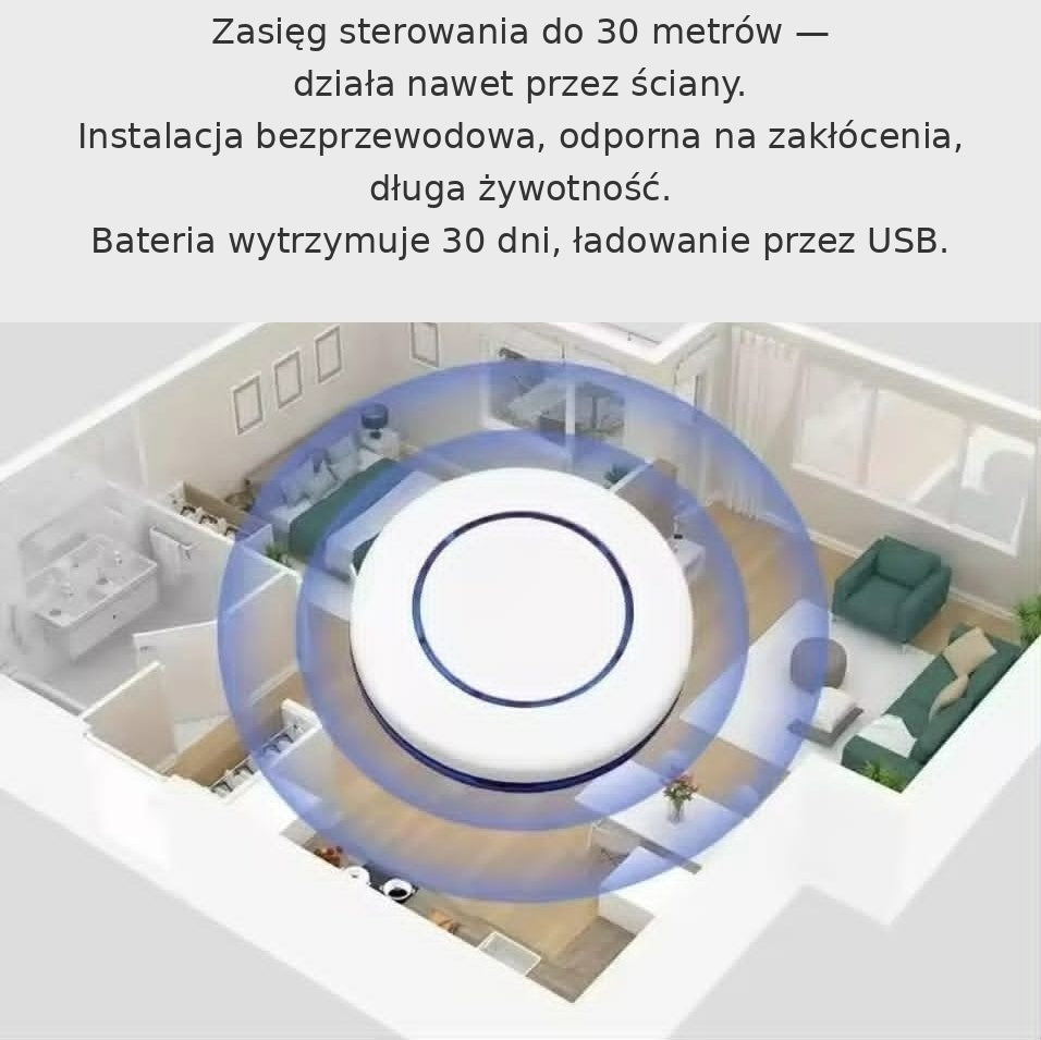 LazyFlip – Bezprzewodowy Włącznik Światła z Pilotem